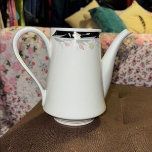 Vanessa by Fairfield Coffee Pot-Floral Fine China (lid missing)